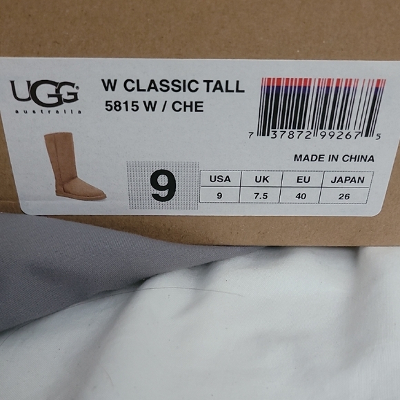 UGG Women's Classic Tall Winter Boots 5815 W/Chestnut - Picture 2 of 4